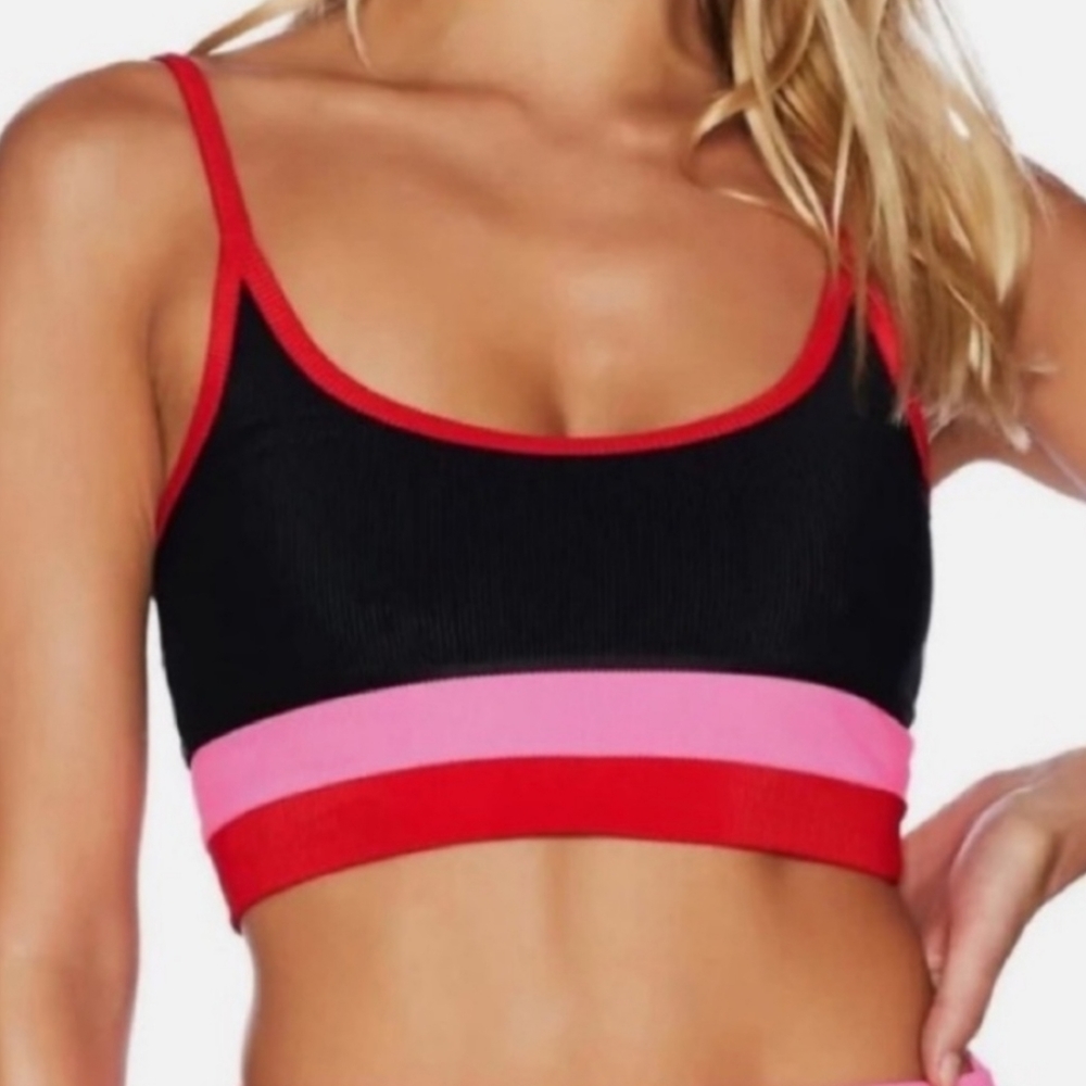 Beach Riot Eva color block Bikini top